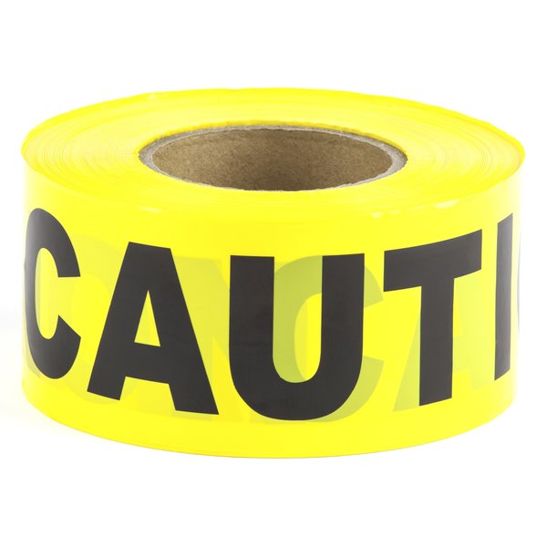 L.H. Dottie L.H. Dottie 3'' x 1000' Yellow Barricade Tape (Caution Caution Caution) BT5